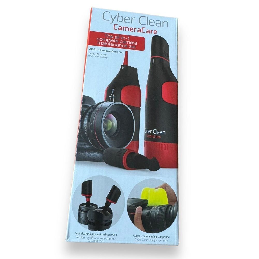 Camera Cleaning Kit Cyber Clean Care Set Microfiber Carbon Brush Air Dust Blower